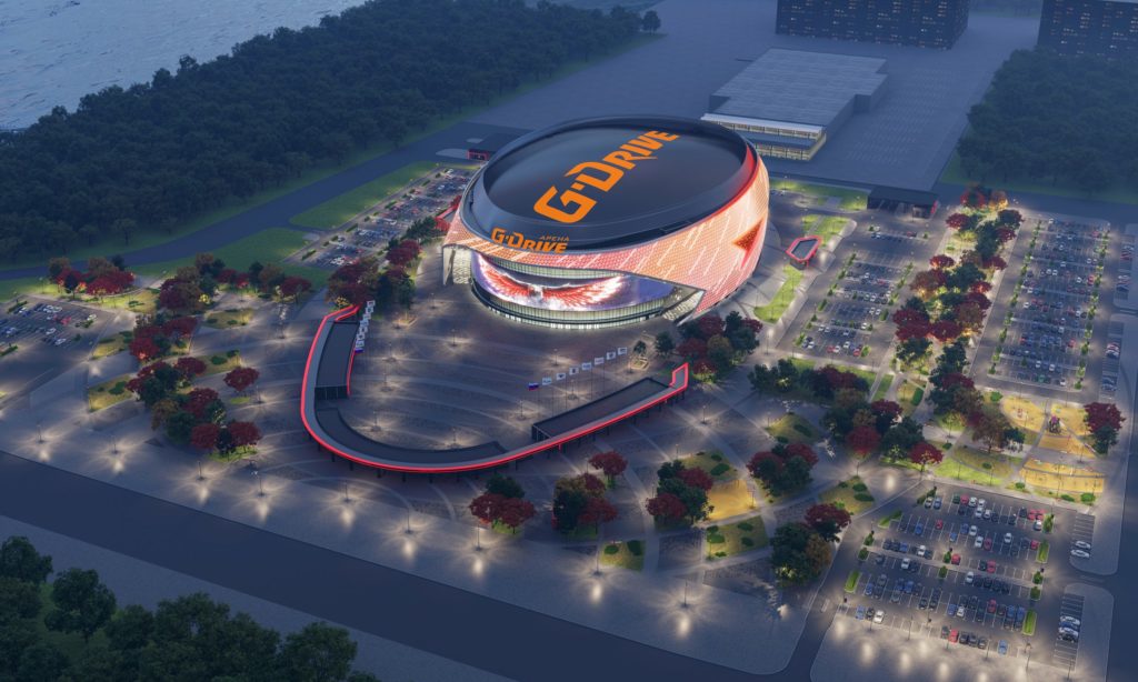 Новая ледовая арена в Омске получила название «G-Drive Арена»