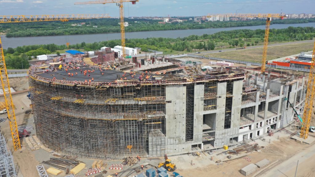 Стоимость проекта строительства «Арены Омск» осталась прежней